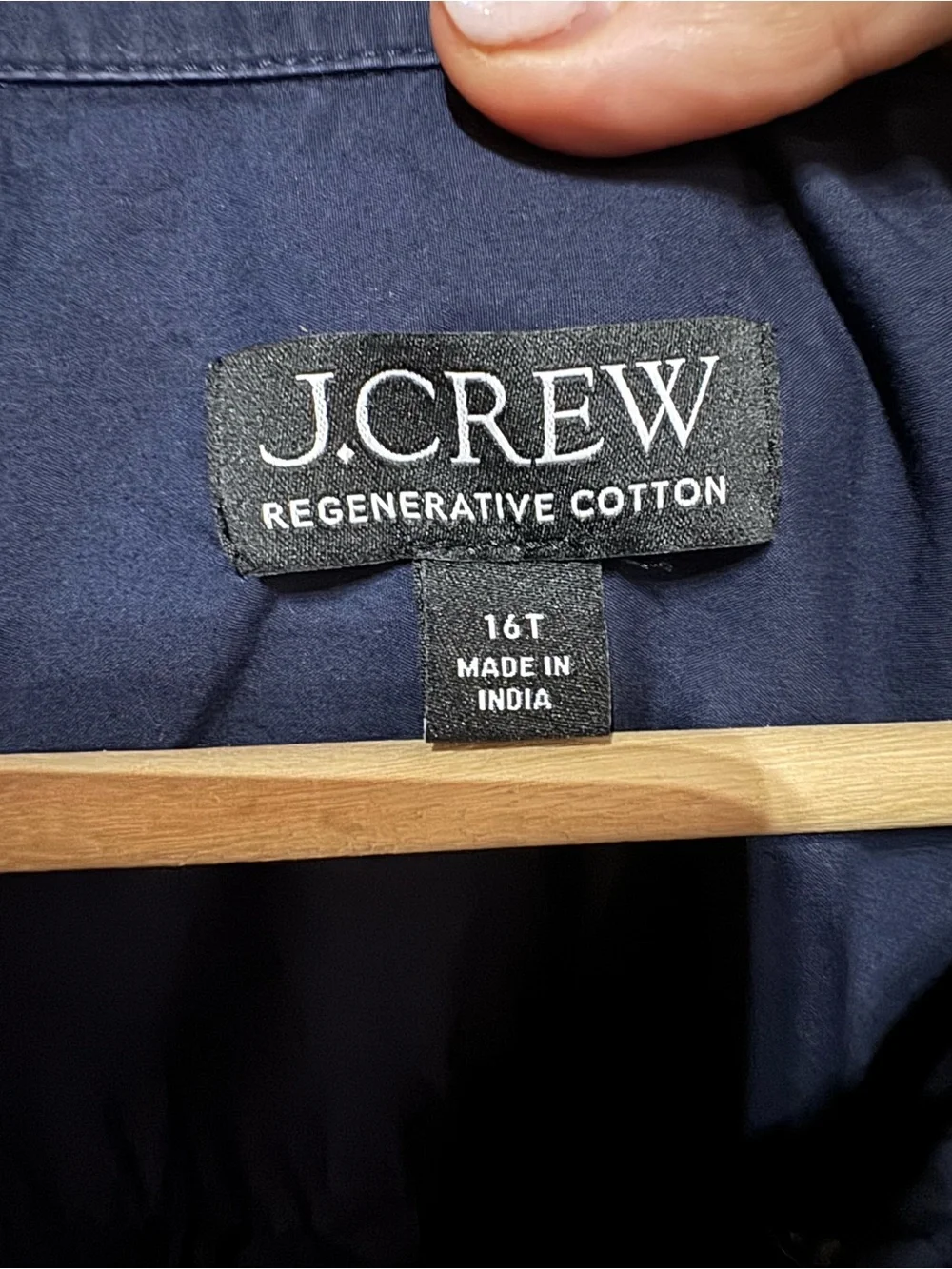 J. Crew Navy Short-Sleeve Midi Shirt Dress Size 16 Tall